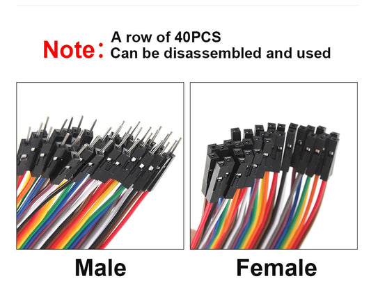 GPIO - 40PIN Cable Dupont Line 10cm 20cm 30cm Male to Male Female to Female Male to FeMale Jumper Dupont Wire Cable For PCB DIY KIT