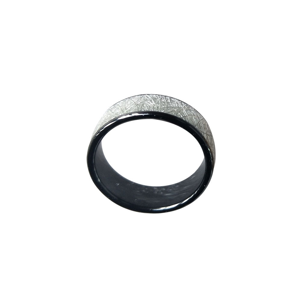 RFID - 125KHZ RFID Ceramics Smart Finger Bright silver Ring Wear for Men or Women