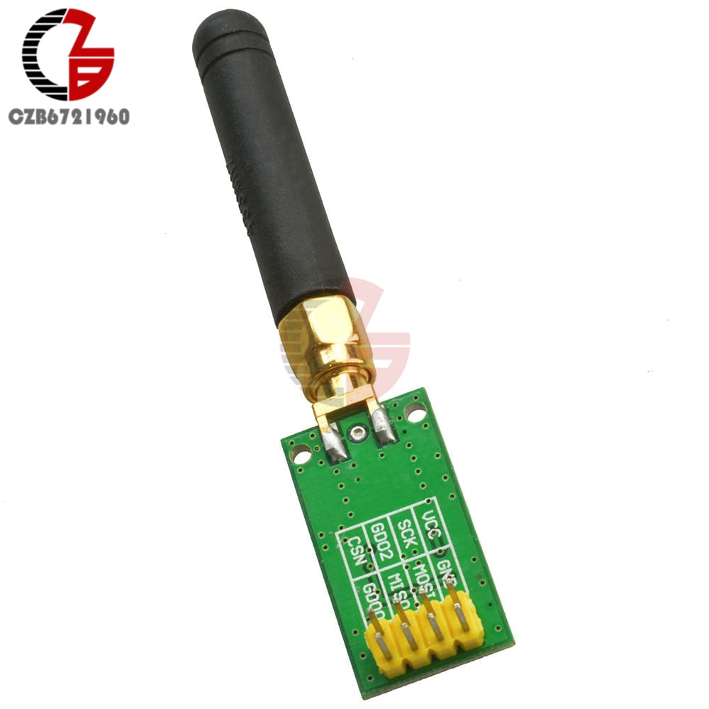 GPIO - CC1101 Wireless Transceiver 315MHz 433MHz 868MHz 915MHz Transmitter Receiver Module + SMA Antenna 300-348 MHz 387-464 MHz ISM