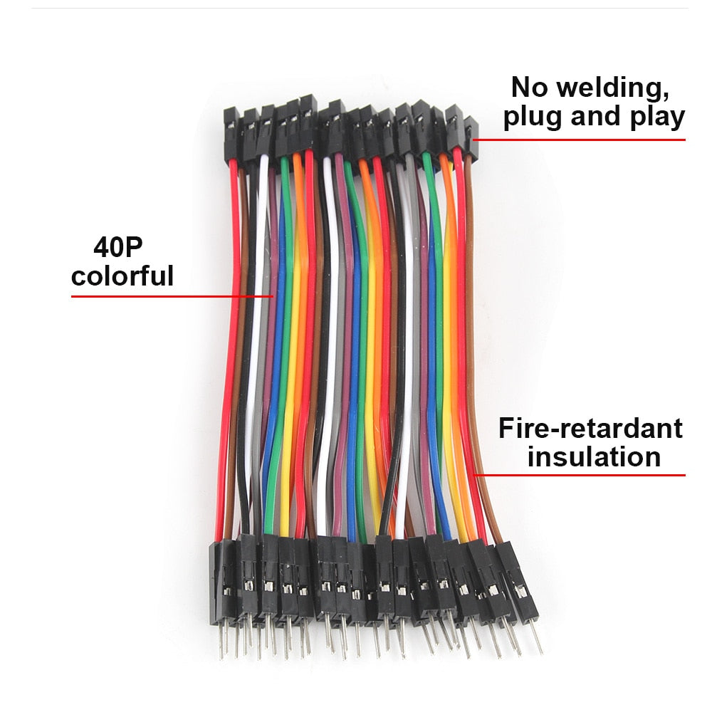 GPIO - 40PIN Cable Dupont Line 10cm 20cm 30cm Male to Male Female to Female Male to FeMale Jumper Dupont Wire Cable For PCB DIY KIT