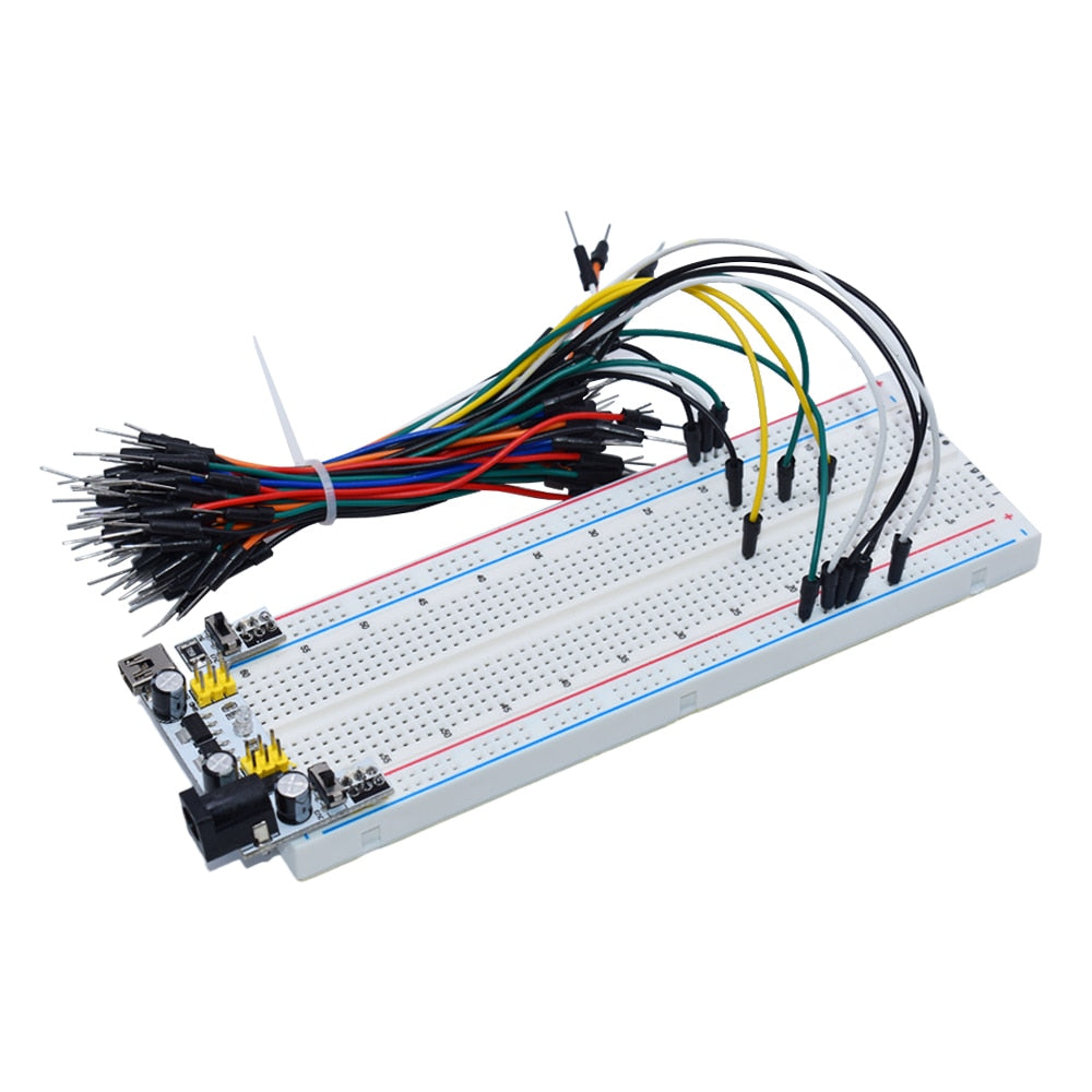 GPIO - NEW MB-102 MB102 Breadboard 400 830 Point Solderless PCB Bread Board Test Develop DIY for arduino laboratory SYB-830