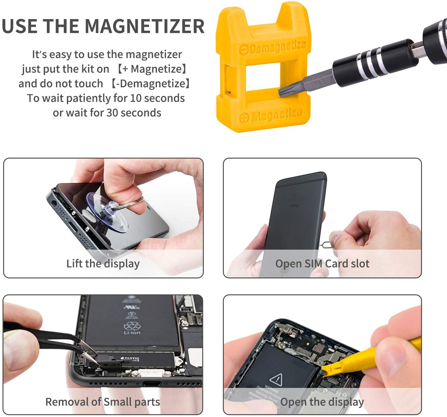 Tools - Computer Repair Kit,122 in 1 Magnetic Laptop Screwdriver Kit, Precision Screwdriver Set, Small Impact Screw Driver Set with Case