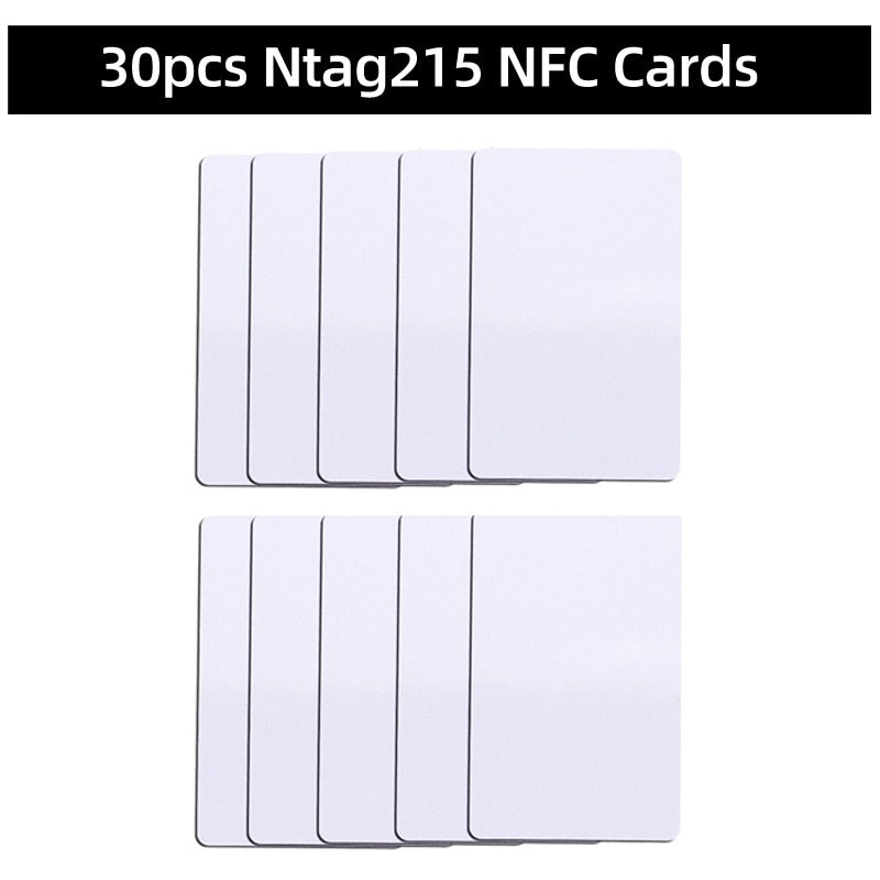 NFC - 50/30pcs NFC Ntag215 Coin TAG Key 13.56MHz NTAG 215 Card Universal Label RFID Ultralight Tags