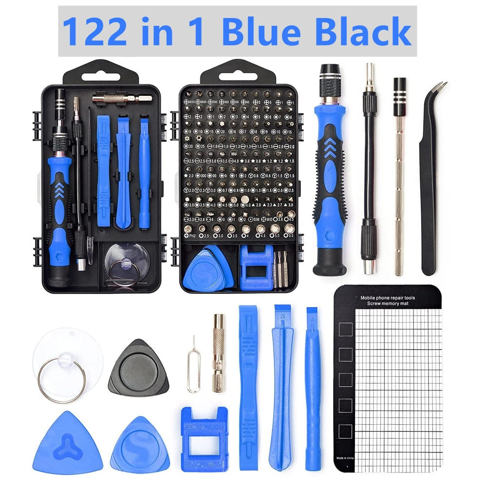 Tools - Computer Repair Kit,122 in 1 Magnetic Laptop Screwdriver Kit, Precision Screwdriver Set, Small Impact Screw Driver Set with Case