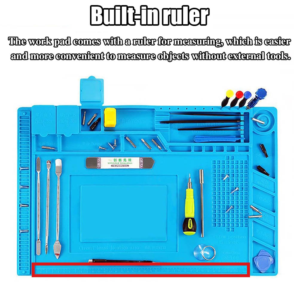 Tools - ESD Heat Insulation Soldering Mat Computer Phone Repair Tool Kit Working Silicone Repair Pad Heat resistant Maintenance Platform