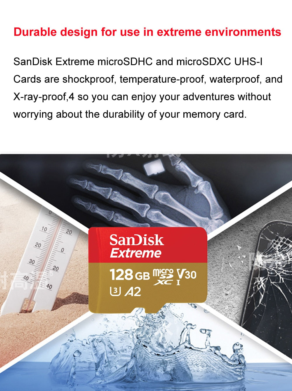 Storage - SanDisk Ultra Micro SD Card 16GB 32GB 64GB 128GB MicroSDHC Memory Card  MicroSDXC EXTREME/Extreme PRO V30 U3 4K UHD TF Card