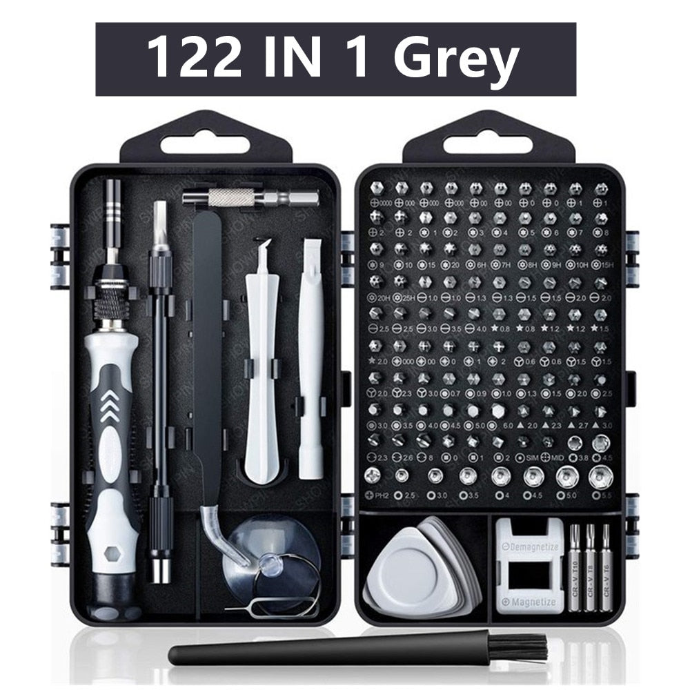 Tools - Computer Repair Kit,122 in 1 Magnetic Laptop Screwdriver Kit, Precision Screwdriver Set, Small Impact Screw Driver Set with Case