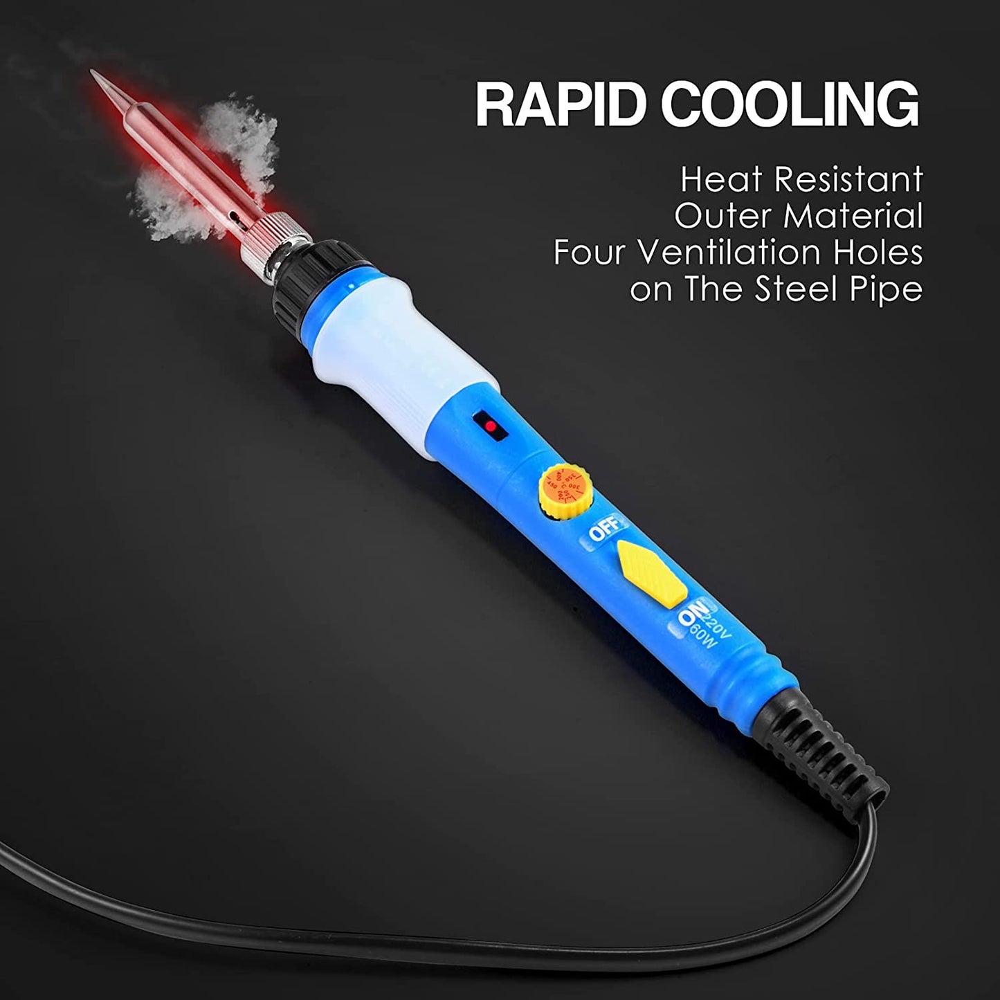 Tools - Solder iron Adjustable Temperature Soldering Iron kit 60W Welding Tools Repair Heater Soldering Gun With Multimeter