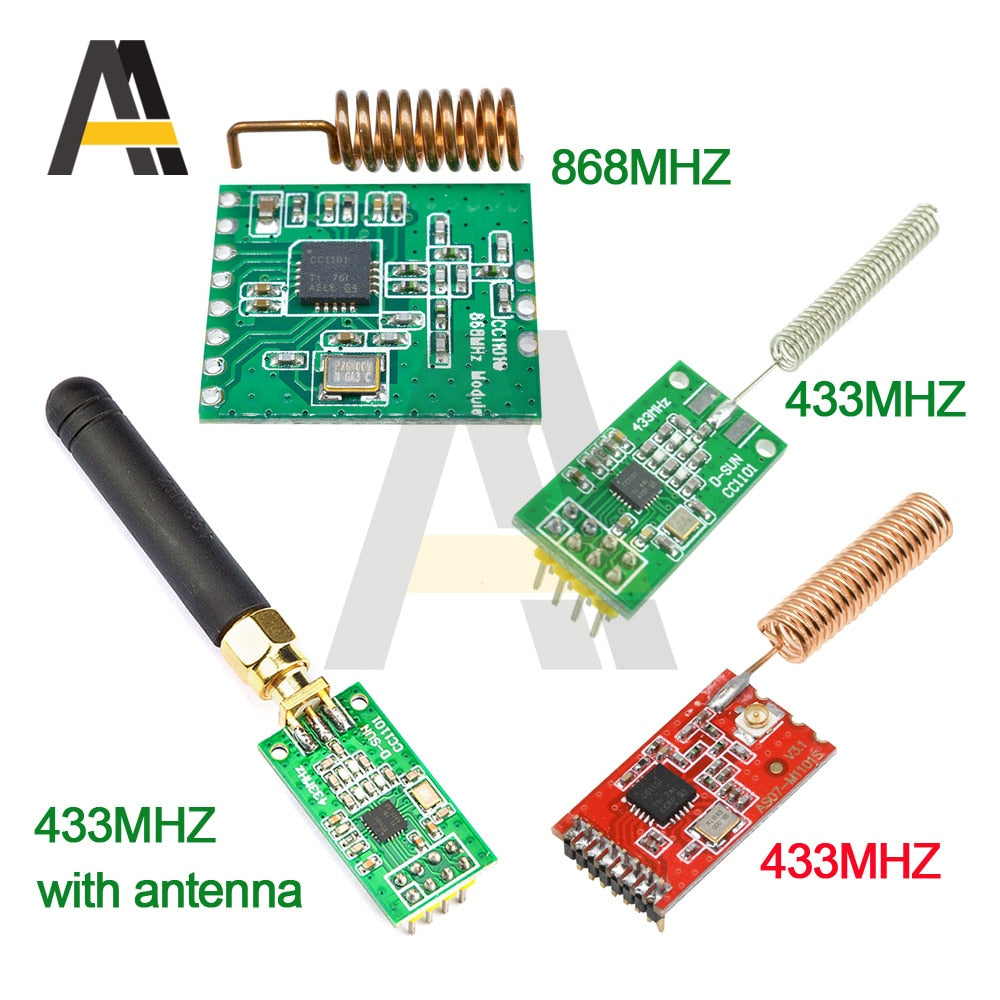 GPIO - CC1101 10mW Wireless Module 433MHZ 868MHZ 1.8-3.6V Long Distance Transmission With SMA Antenna Wireless Transceiver Module