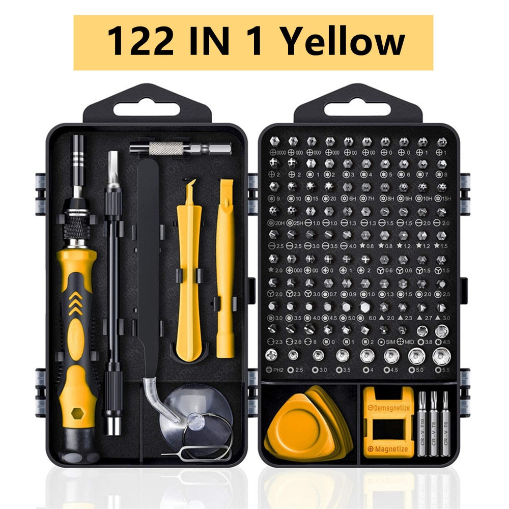 Tools - Computer Repair Kit,122 in 1 Magnetic Laptop Screwdriver Kit, Precision Screwdriver Set, Small Impact Screw Driver Set with Case